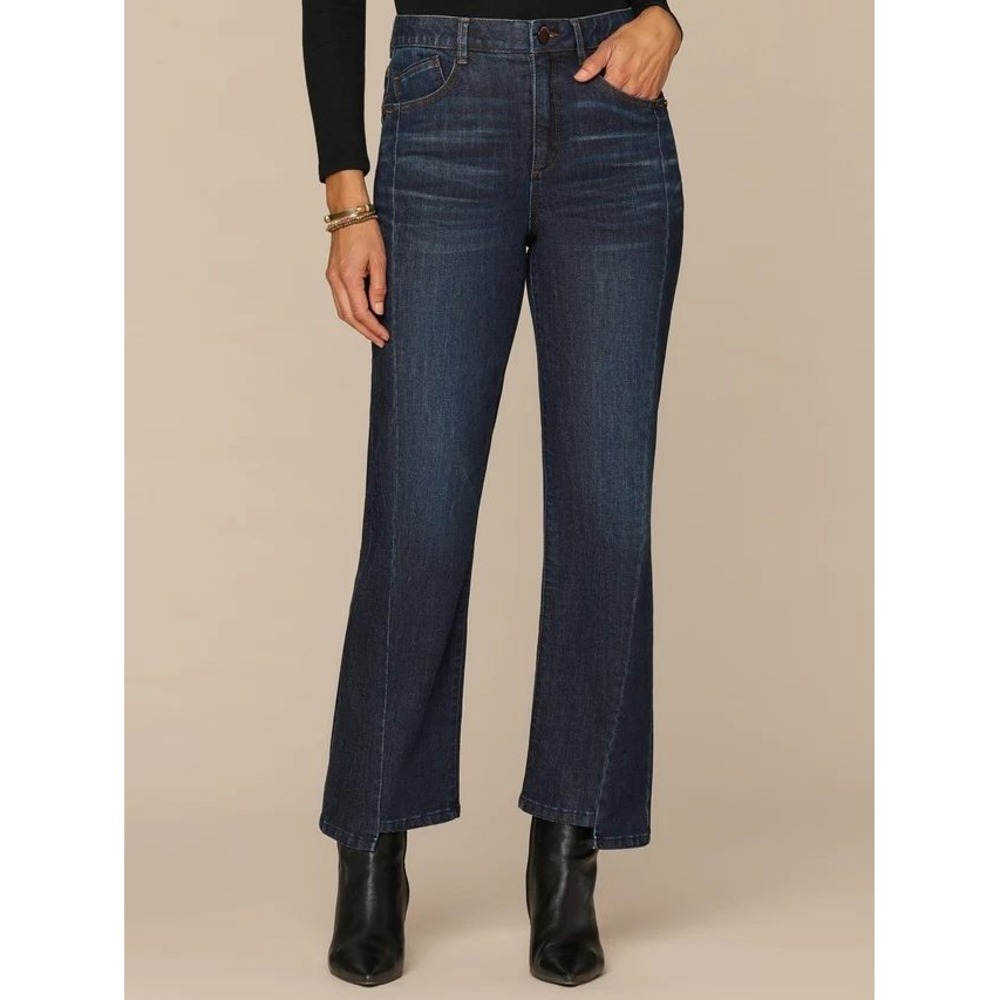 Democracy Ab solution Skyrise Barely Boot Jeans Indigo Size 8P New With Tags